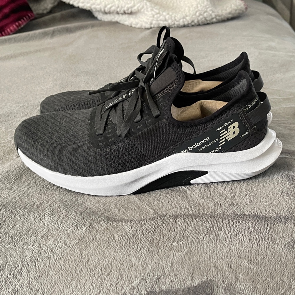 New Balance Black and White Athletic Sneakers